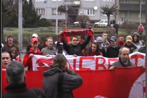 Protestný pochod fanklubu Dukly